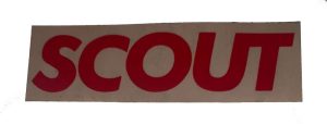 Decal, Scout, Red