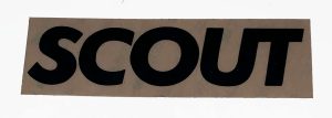 Decal, Scout, Black