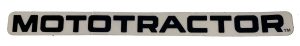 Decal, Mototractor, Black